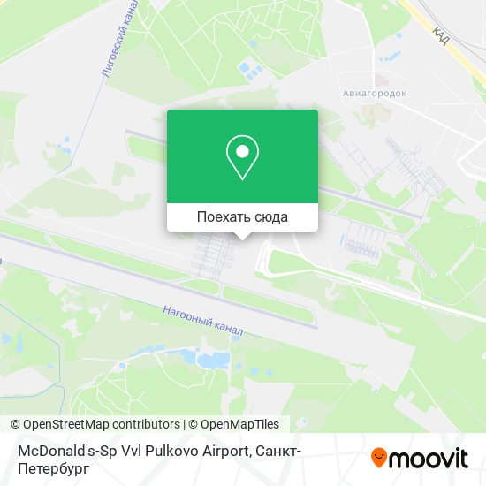 Карта McDonald's-Sp Vvl Pulkovo Airport