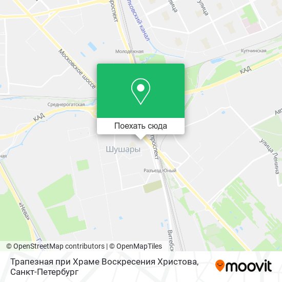 Карта Трапезная при Храме Воскресения Христова