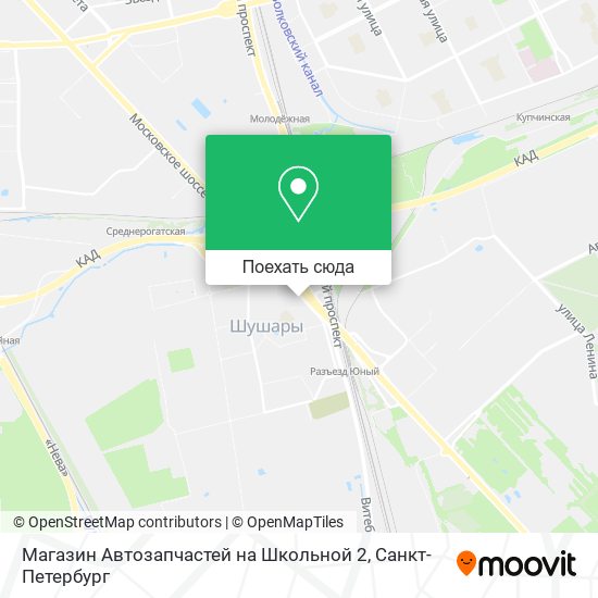 Карта Магазин Автозапчастей на Школьной 2