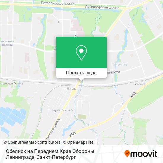 Карта Обелиск на Переднем Крае Обороны Ленинграда