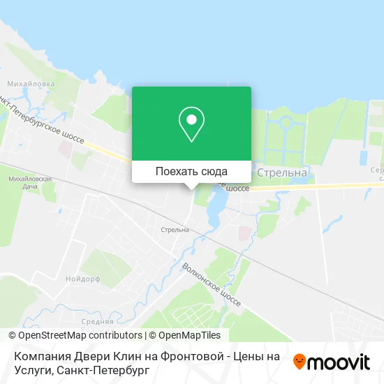 Карта Компания Двери Клин на Фронтовой - Цены на Услуги