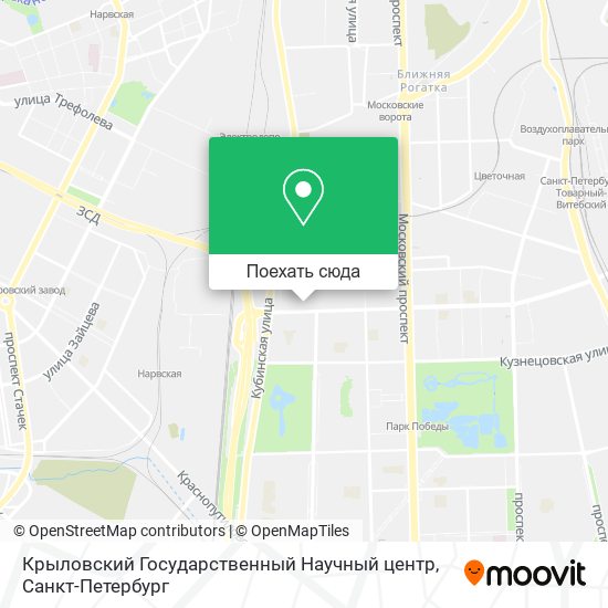 Карта Крыловский Государственный Научный центр