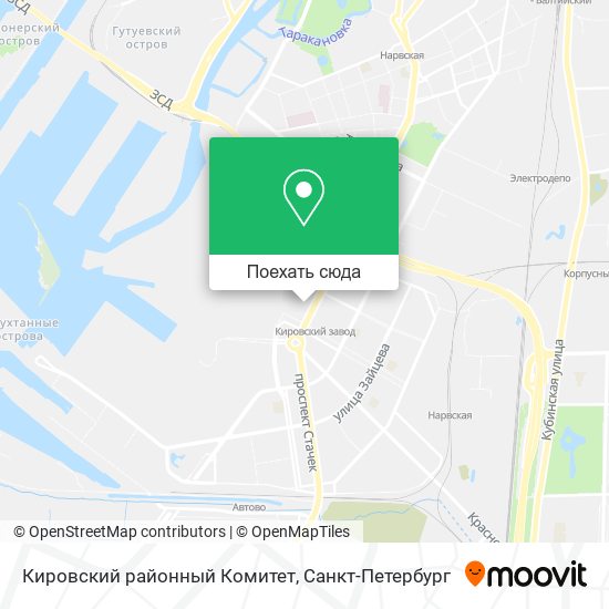 Карта Кировский районный Комитет