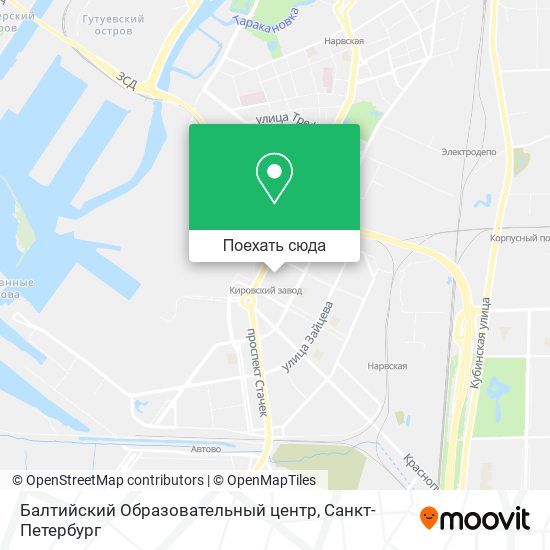 Карта Балтийский Образовательный центр