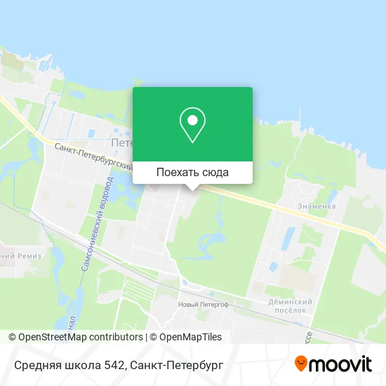 Карта Средняя школа 542
