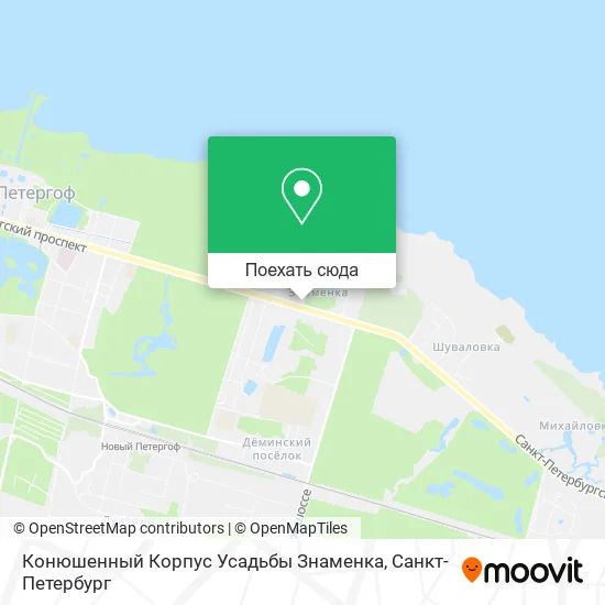 Карта Конюшенный Корпус Усадьбы Знаменка