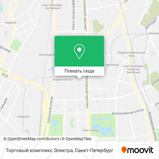 Карта Торговый комплекс Электра