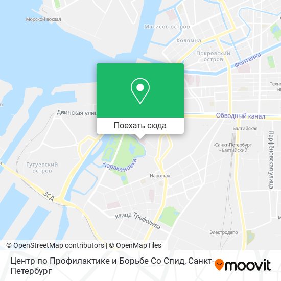 Карта Центр по Профилактике и Борьбе Со Спид