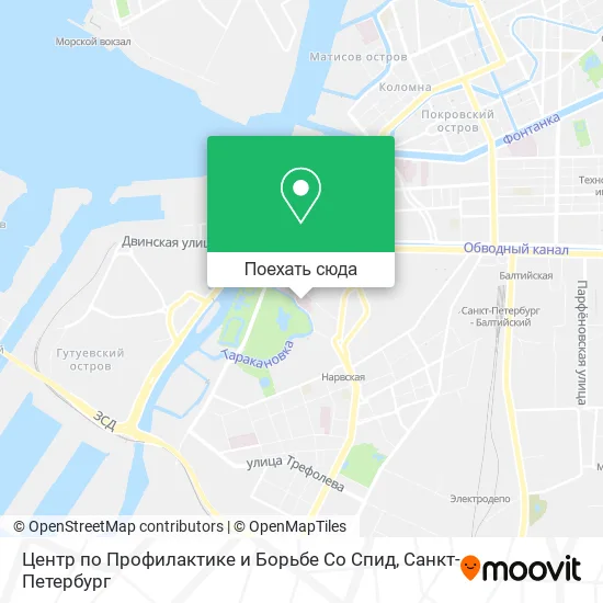 Карта Центр по Профилактике и Борьбе Со Спид