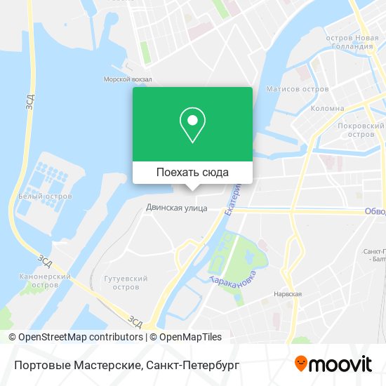 Карта Портовые Мастерские
