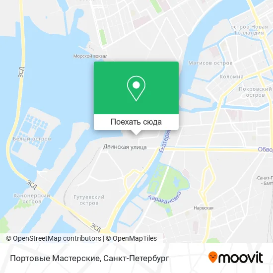 Карта Портовые Мастерские
