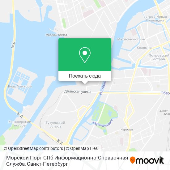 Карта Морской Порт СПб Информационно-Справочная Служба