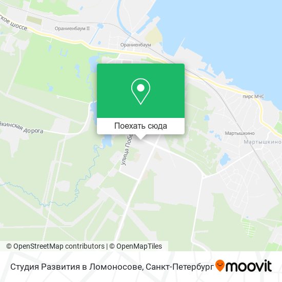 Карта Студия Развития в Ломоносове