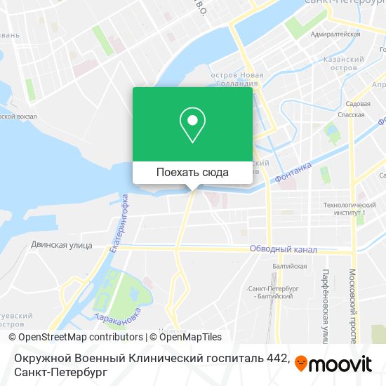 Карта Окружной Военный Клинический госпиталь 442