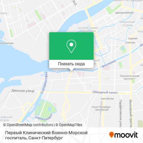 Карта Первый Клинический Военно-Морской госпиталь