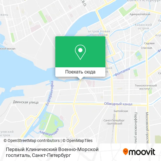 Карта Первый Клинический Военно-Морской госпиталь