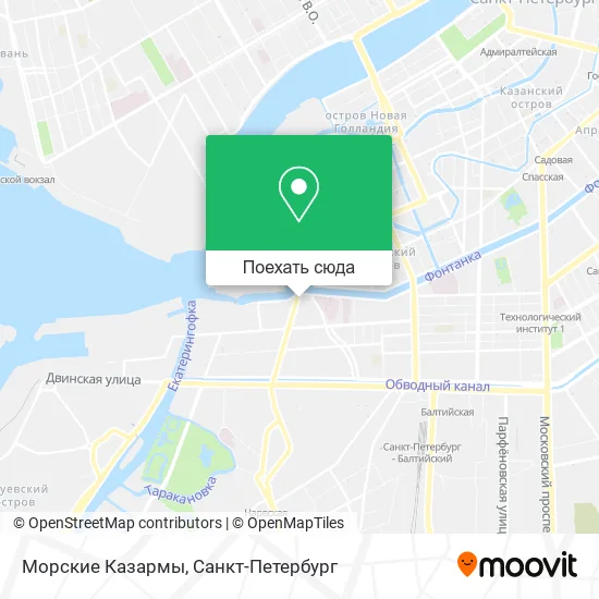 Карта Морские Казармы