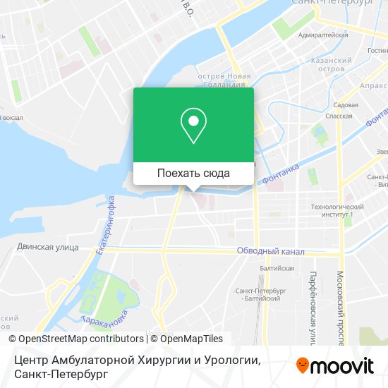Карта Центр Амбулаторной Хирургии и Урологии
