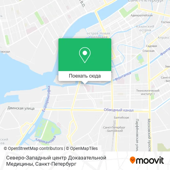 Карта Северо-Западный центр Доказательной Медицины