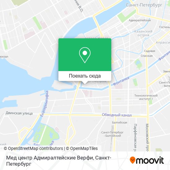Карта Мед центр Адмиралтейские Верфи