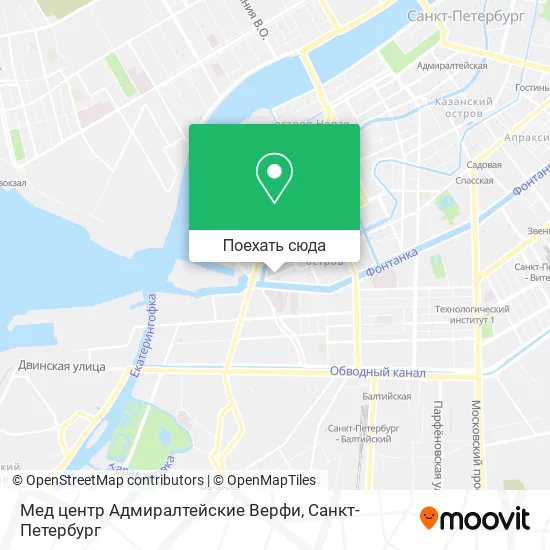 Карта Мед центр Адмиралтейские Верфи