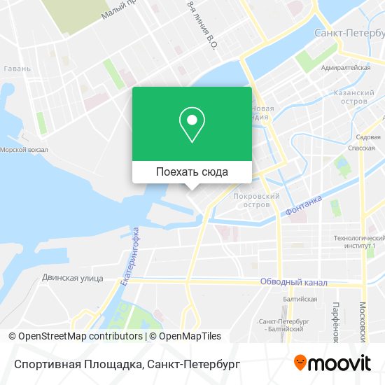 Карта Спортивная Площадка