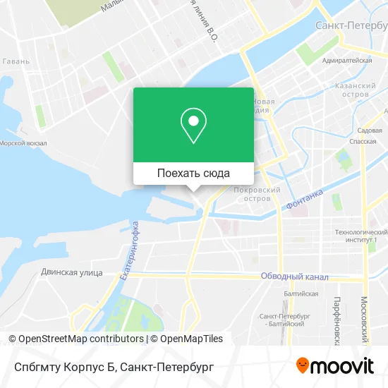 Карта Спбгмту Корпус Б