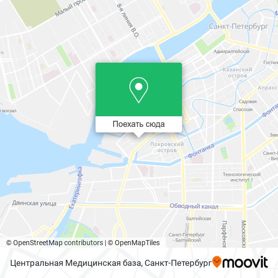Карта Центральная Медицинская база
