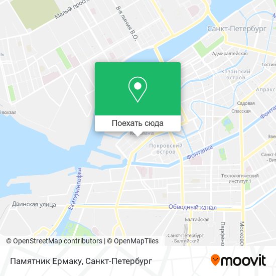 Карта Памятник Ермаку
