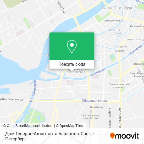 Карта Дом Генерал-Адъютанта Баранова