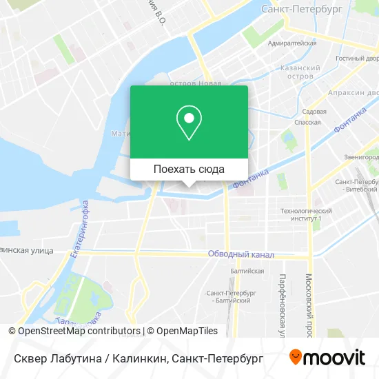 Карта Сквер Лабутина / Калинкин