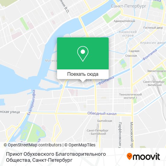 Карта Приют Обуховского Благотворительного Общества
