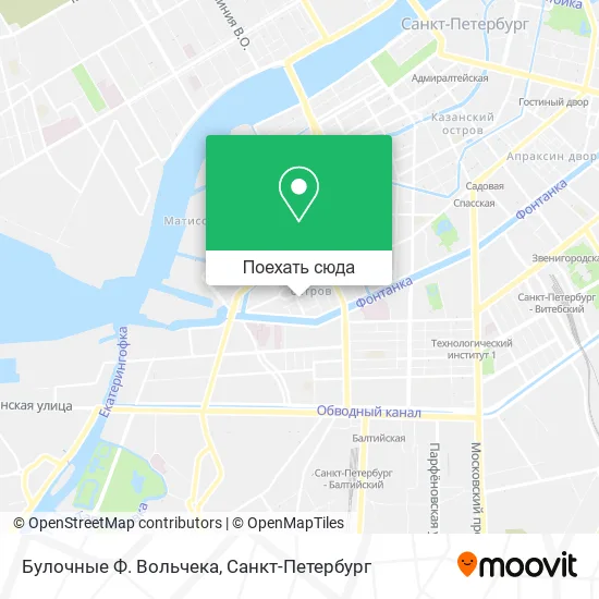 Карта Булочные Ф. Вольчека
