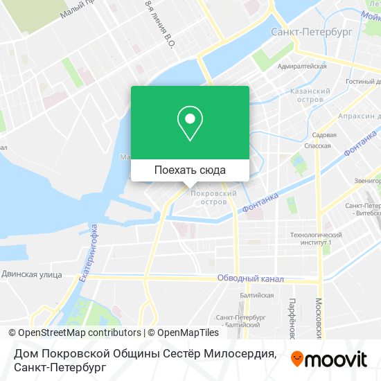 Карта Дом Покровской Общины Сестёр Милосердия