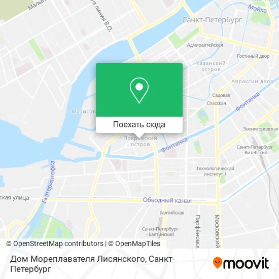 Карта Дом Мореплавателя Лисянского