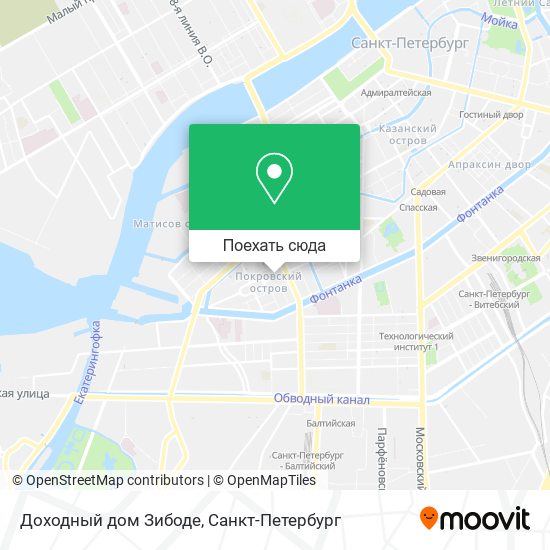 Карта Доходный дом Зибоде