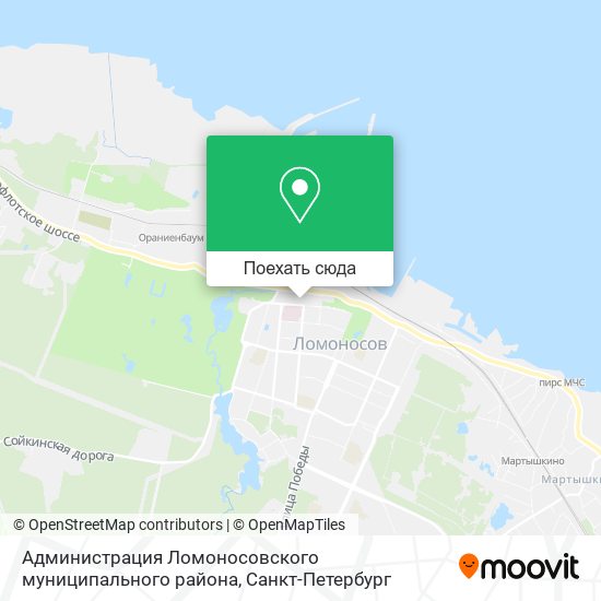 Карта Администрация Ломоносовского муниципального района
