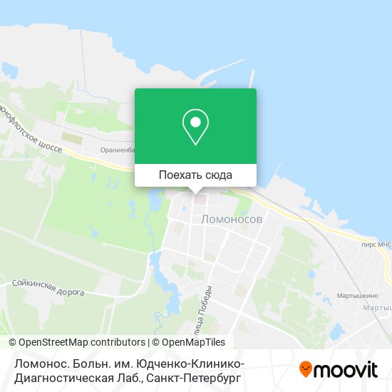 Карта Ломонос. Больн. им. Юдченко-Клинико-Диагностическая Лаб.