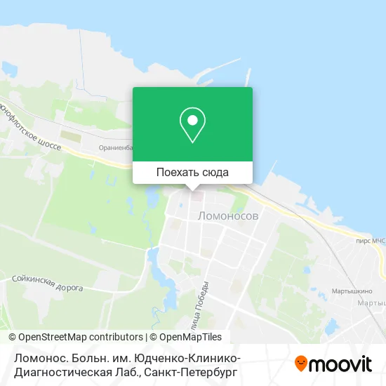 Карта Ломонос. Больн. им. Юдченко-Клинико-Диагностическая Лаб.