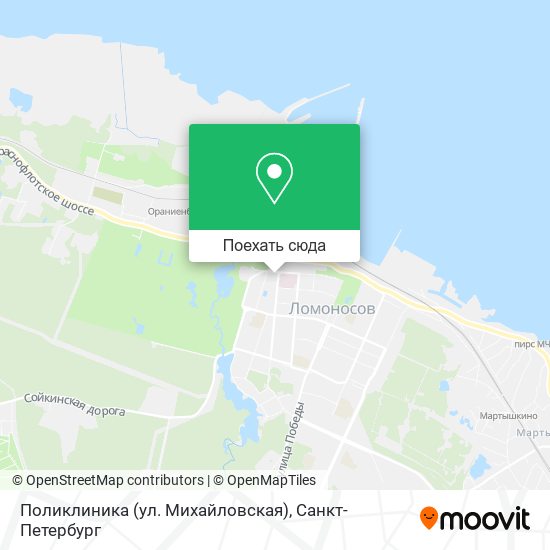 Карта Поликлиника (ул. Михайловская)