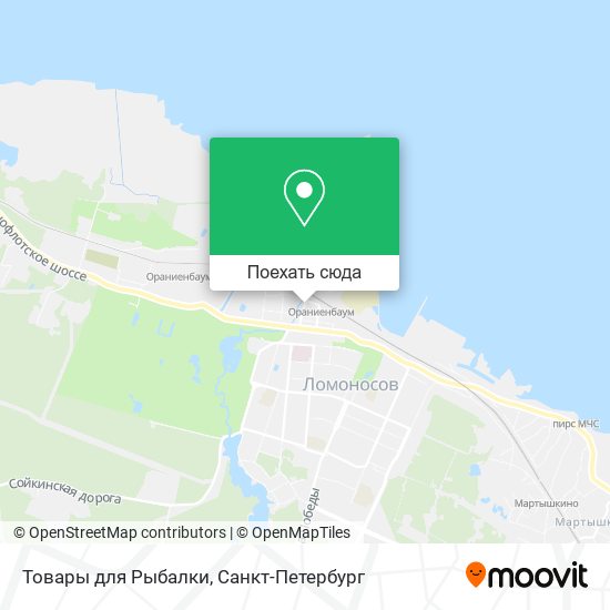Карта Товары для Рыбалки