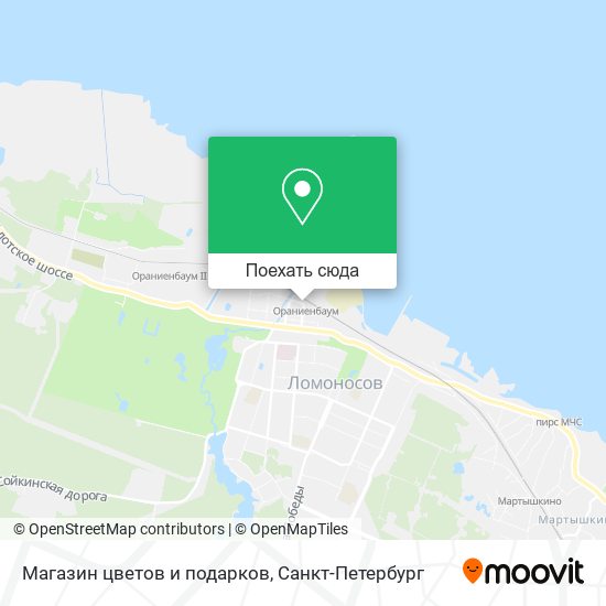 Карта Магазин цветов и подарков