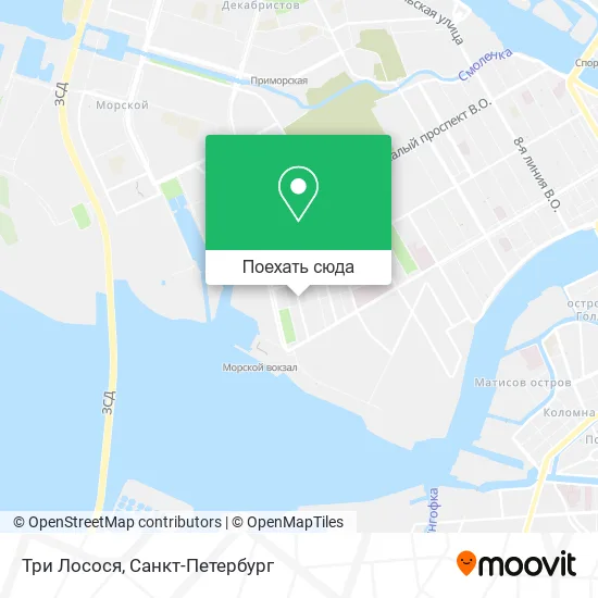 Карта Три Лосося