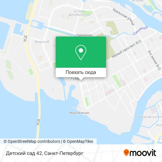 Карта Детский сад 42