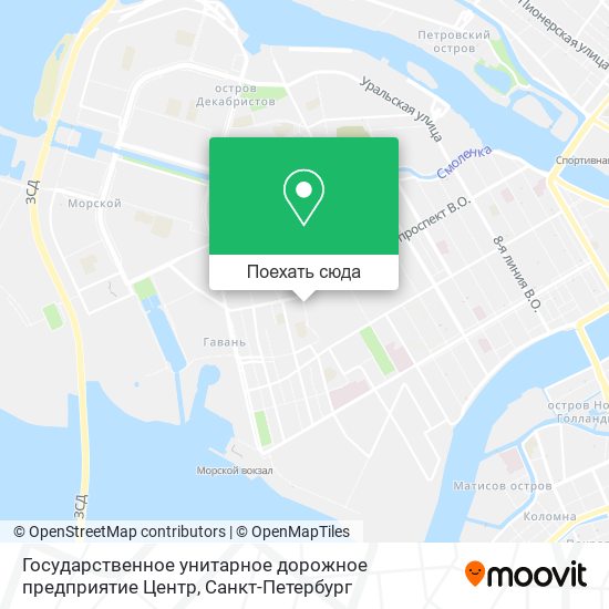 Карта Государственное унитарное дорожное предприятие Центр