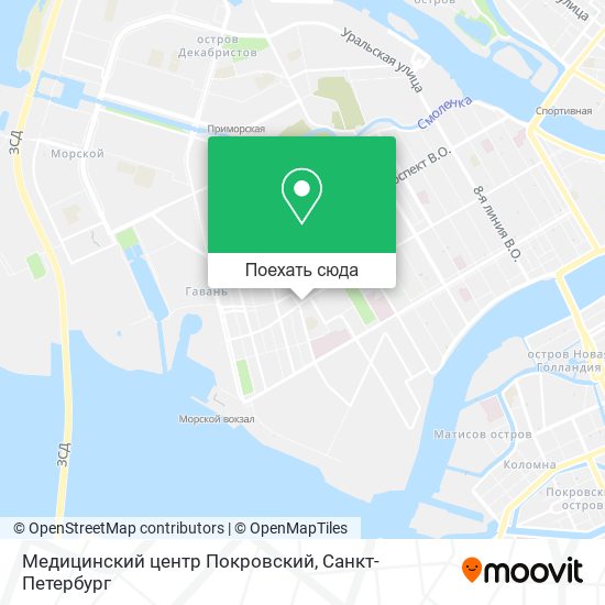 Карта Медицинский центр Покровский