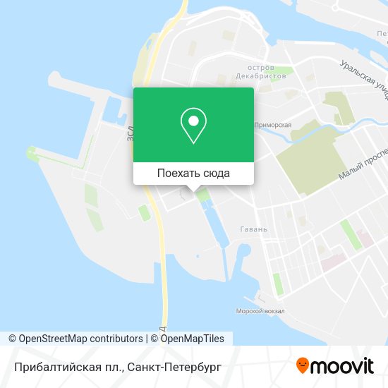Карта Прибалтийская пл.