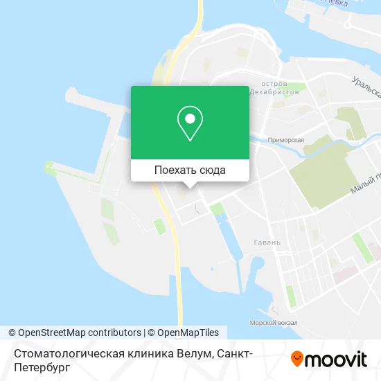 Карта Стоматологическая клиника Велум