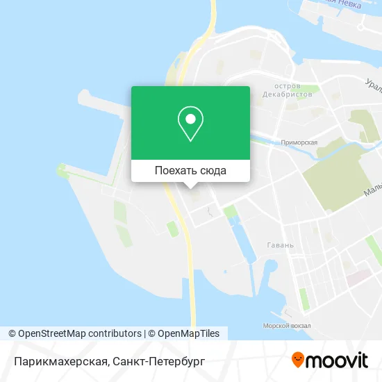 Карта Парикмахерская