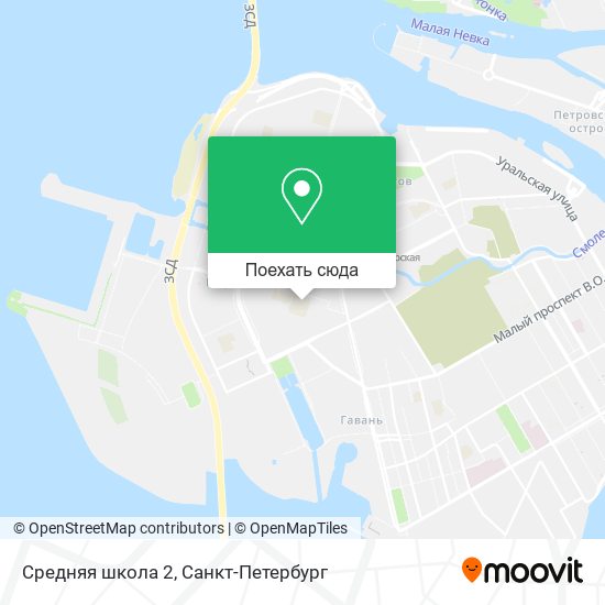 Карта Средняя школа 2